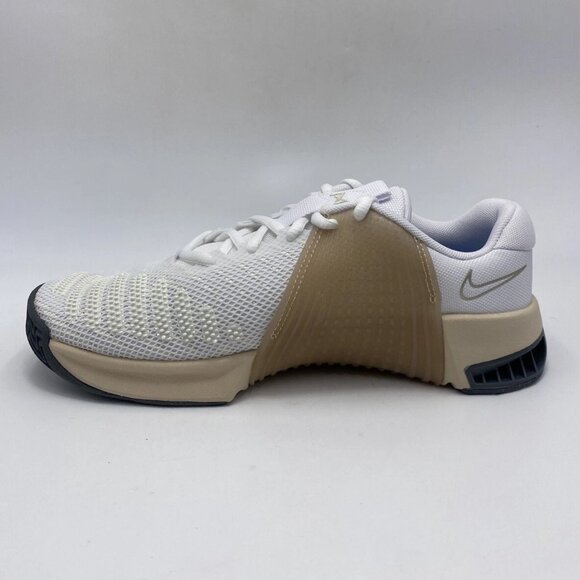 Nike Womens Metcon 9 'White Metallic Gold Sanddrift' NEW Size 10 - Picture 4 of 14
